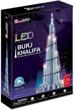 3D Puzzel - Burj Khalifa LED (136 stukjes) | CubicFun -, Nieuw, Verzenden