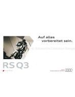 2013 AUDI RS Q3 BROCHURE DUITS, Boeken, Nieuw, Audi, Author