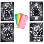 Knutselset A4 Fromaat Karton - Kerst Thema - 4x Voorbeeldpla, Hobby en Vrije tijd, Knutselen, Ophalen of Verzenden, Nieuw