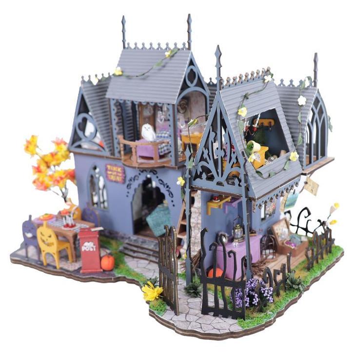 Crafts & Co miniatuur huisje - Halloween editie - 31 x 22,8, Huis en Inrichting, Kamerplanten, Verzenden