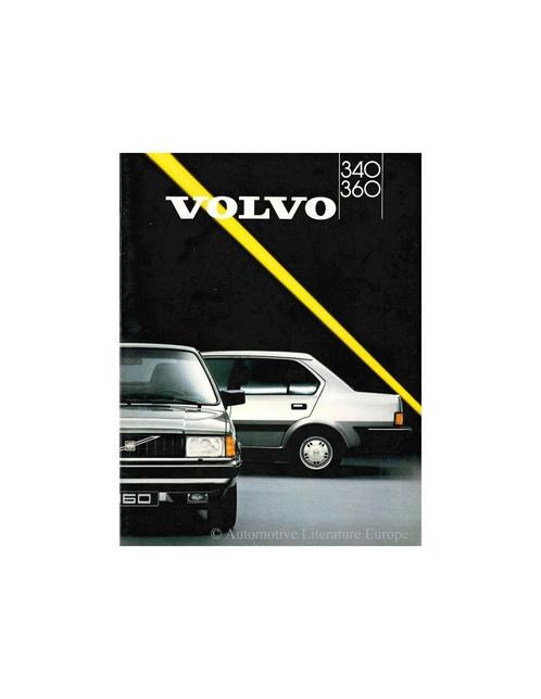 1987 VOLVO 340 / 360 BROCHURE NOORS, Boeken, Auto's | Folders en Tijdschriften, Volvo