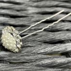 PaCaZa - Zilverkleurige Hairpins - Bloem - Diamantjes en..., Nieuw, Ophalen of Verzenden