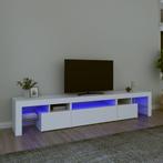 vidaXL Tv-meubel met LED-verlichting 215x36,5x40 cm wit, Verzenden, Nieuw, 200 cm of meer, Minder dan 100 cm