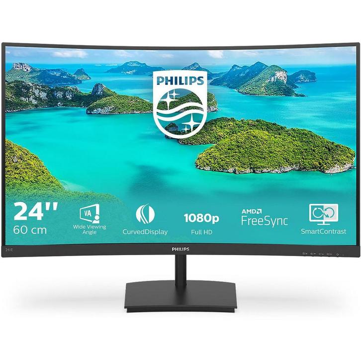 24 Philips 241E1SCA/00 Curved/FHD/HDMI/VGA/VA (Monitoren), Computers en Software, Monitoren, Nieuw, Ophalen of Verzenden