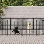 vidaXL Hondenkennel voor buiten 16,89 m² staal, Dieren en Toebehoren, Honden-accessoires, Verzenden, Nieuw