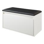 Schoenenkast Degerfors met lade 80x39x45 cm wit en zwart [en, Verzenden, Nieuw