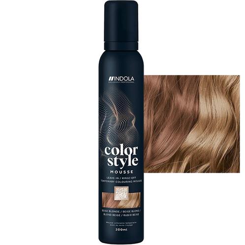 Indola  Color Style Mousse  Beige Blonde  200 ml, Sieraden, Tassen en Uiterlijk, Uiterlijk | Haarverzorging, Nieuw, Verzenden