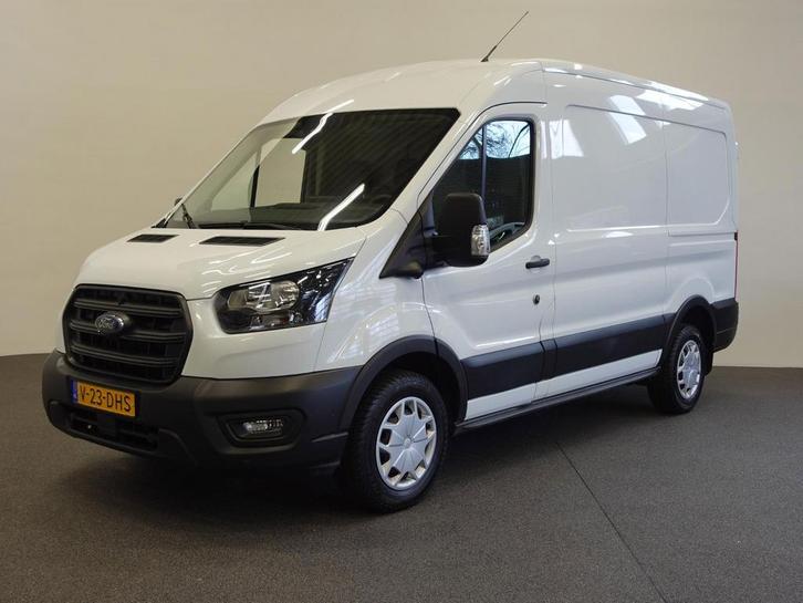 Ford Transit 310 2.0 TDCI L2H2 Trend, Auto's, Bestelauto's, Lease, Automaat, Wit, Financial lease, Stof, Diesel, Euro 6, Gebruikt
