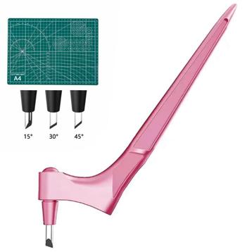 Fako Bijoux® - Cut Snijgereedschap + 3 Mesjes - Roze - 360° beschikbaar voor biedingen