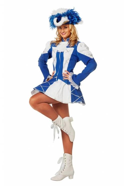 Dansmarietje pakje blauw/wit vrouw, Kleding | Dames, Carnavalskleding en Feestkleding, Nieuw, Ophalen of Verzenden