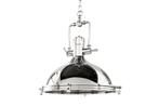 Industriële hanglamp INDUSTRIAL 45cm zilver chroom design, Huis en Inrichting, Lampen | Hanglampen, Nieuw, Ophalen of Verzenden