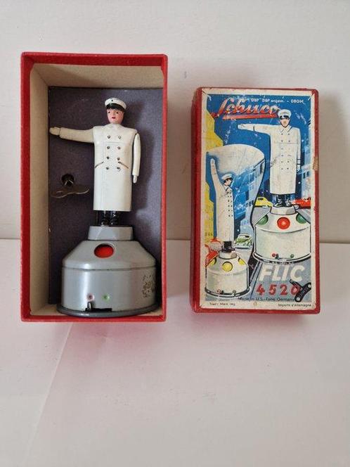 Schuco 4520  Flic  - Blikken speelgoed - 1940-1950 -, Antiek en Kunst, Antiek | Speelgoed