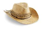 Cowboy hoed van stro B050, Nieuw, Hoed, Verzenden