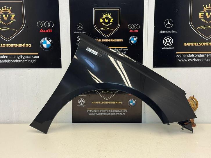 Peugeot 308 spatbord/voorscherm rechts voor bj.2015 zwart, Auto-onderdelen, Carrosserie en Plaatwerk, Gebruikt, Peugeot, Voor