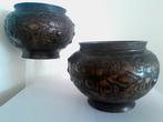 Set van bronzen potten - Brons - Japan - Meiji periode, Antiek en Kunst