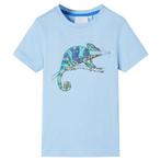 vidaXL Kindershirt met korte mouwen 140 lichtblauw, Verzenden, Nieuw