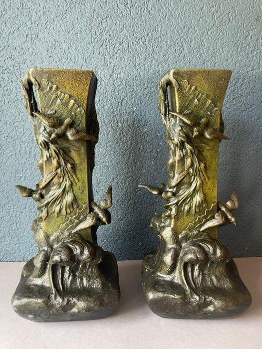 Vaas (2) - Zamak, Antiek en Kunst, Kunst | Designobjecten