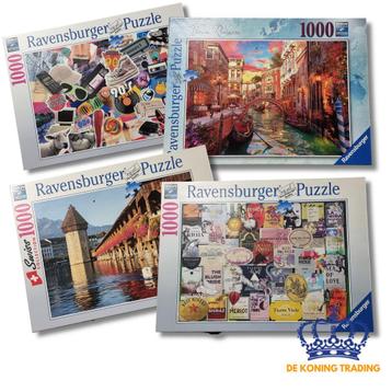 Partij 4x Ravensburger Puzzels | Legpuzzels 1000 Stukjes beschikbaar voor biedingen
