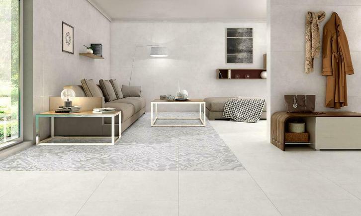 Badkamer Antraciet / Taupe / Grijs Vloertegel Tegel 60x60, Doe-het-zelf en Verbouw, Tegels, Vloertegels, Nieuw, Keramiek, Ophalen of Verzenden