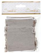 6 cadeau zakjes natural look met treksluiting, Verzenden, Nieuw, Materiaal