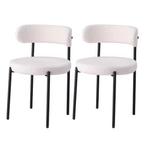 Set van 2 Scandinavische Eetkamerstoelen–Teddy Fluweel en M, Huis en Inrichting, Stoelen, Verzenden, Nieuw