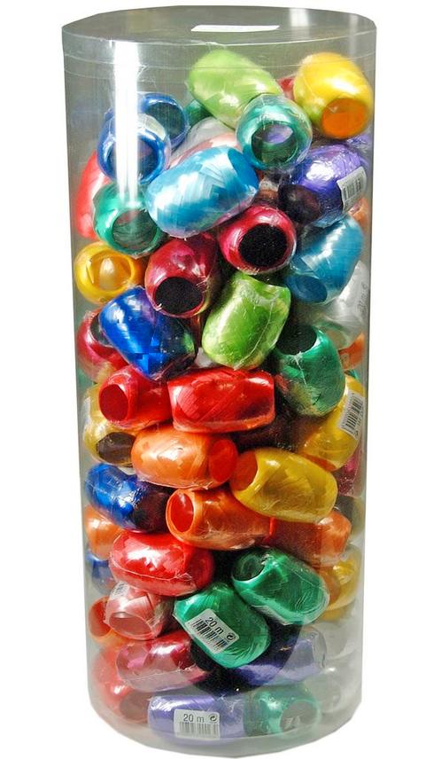 Krullint bolletjes per stuk assorti - 10mm breedte – 250 mtr, Hobby en Vrije tijd, Knutselen, Overige typen, Nieuw, Ophalen of Verzenden