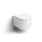 Clou InBe 1 Wandtoilet 48cm Incl Zitting Met Deksel Soft, Ophalen of Verzenden, Nieuw, Overige typen