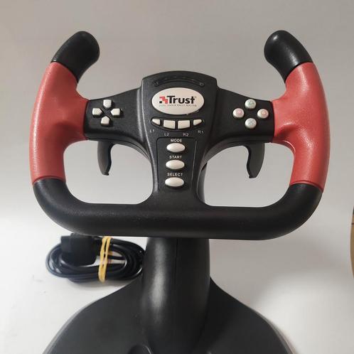 Trust Dual Shock Rally Master Racing Wheel PS2, Spelcomputers en Games, Games | Sony PlayStation 2, Ophalen of Verzenden