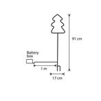 Kerst neon prikspot groen boom incl. LED met timer IP44 -, Verzenden, Nieuw