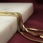 Gouden Venetiaanse schakel ketting, Ophalen of Verzenden, Gebruikt, Overige kleuren, Goud