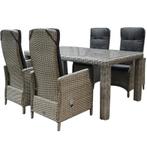 Empoli Bergamo dining tuinset 180x100xH76 cm 5-delig, Tuin en Terras, Ophalen of Verzenden, Nieuw, Wicker