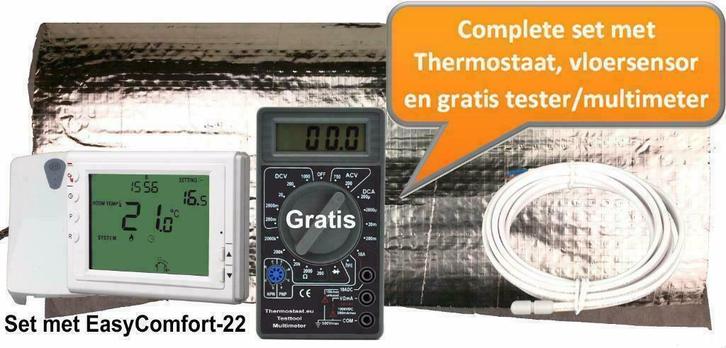 Elektrische vloerverwarming caravan, tapijt zeil en laminaat, Doe-het-zelf en Verbouw, Verwarming en Radiatoren, 800 watt of meer