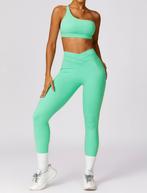 High Waisted Leggings - Mint Green / L, Kleding | Dames, Verzenden, Nieuw