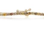 Armband - 14 karaat Geel goud -  3.80ct. tw. Diamant