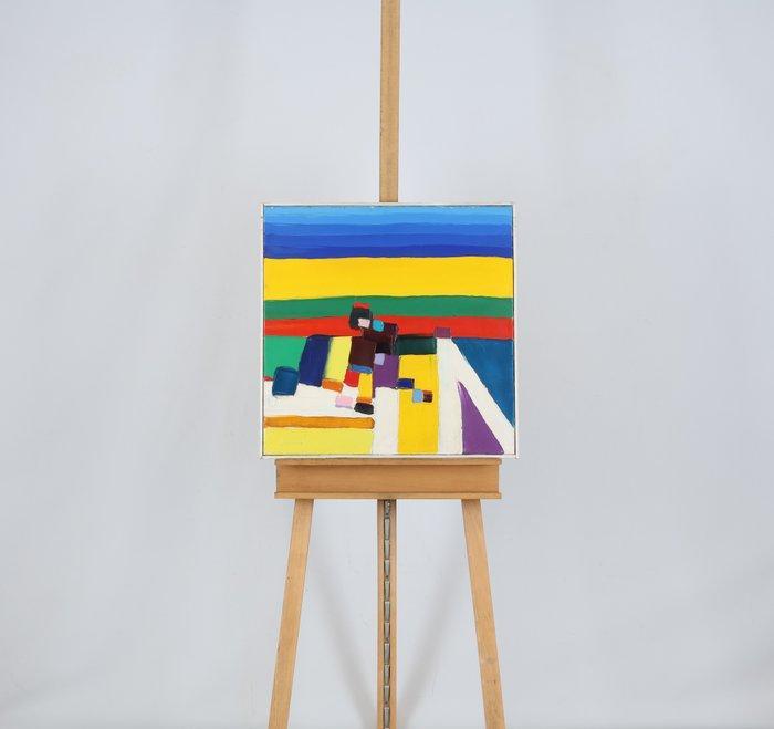 Willem Adams (1937-2022) - Blauwe dukdalf, Antiek en Kunst, Kunst | Schilderijen | Modern