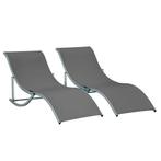 TRUUSK Set Van 2 Zonneligstoelen Tuinligstoelen Stofligstoel, Tuin en Terras, Overige Tuin en Terras, Verzenden, Nieuw