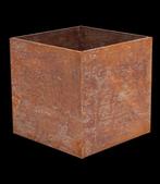 Jardinière - Staal - Cortenstaal vierkant, Antiek en Kunst