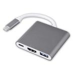 3 in 1 USB-C Hub - Compatibel met Macbook Pro / Air - USB, Computers en Software, Pc- en Netwerkkabels, Verzenden, Nieuw