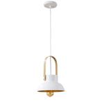 Hanglamp Modern Wit Aluminium met Hout - Valott Lumi, Huis en Inrichting, Lampen | Overige, Nieuw, Verzenden