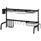 TRUUSK Afdruiprek 2-laags - Met Haken en Afdruipbak - Van St, Huis en Inrichting, Keuken | Keukenbenodigdheden, Verzenden, Nieuw