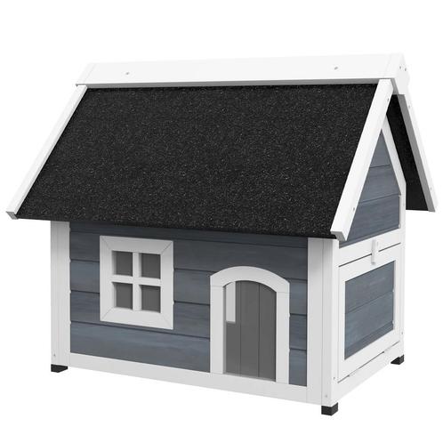 TRUUSK Houten Kattenhuis Met Opklapbaar Asfaltdak - Weerbest, Dieren en Toebehoren, Katten-accessoires, Nieuw, Verzenden