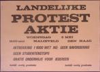 Poster over studenten demonstratie op het Malieveld in De..., Verzamelen, Posters, Verzenden, Nieuw, Overige onderwerpen, Met lijst
