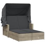 Ligbed met Luifel: Comfortabel relaxen! retourdeal, Tuin en Terras, Ligbedden, Ophalen of Verzenden, Nieuw, Rotan, Verstelbaar