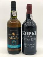 Mixed lot of 2 x 75cl White & Red (ruby) Port (Douro), Ophalen of Verzenden, Nieuw, Overige gebieden, Port