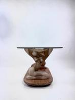 Tafel - Hout - sculpturaal houten bijzettafeltje