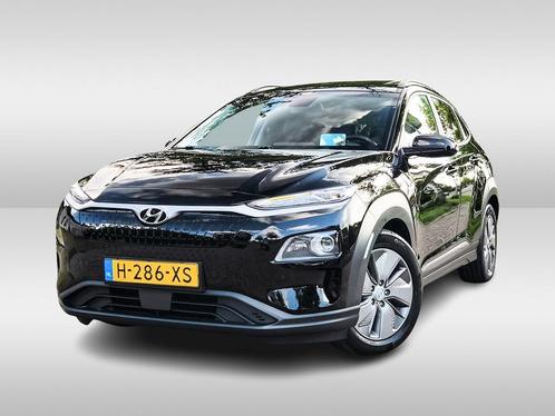 Zakelijke Lease |  Hyundai KONA EV Premium 64 kWh (204 PK), Auto's, Hyundai, Dealer onderhouden, Lease, Zwart, Automaat, SUV of Terreinwagen