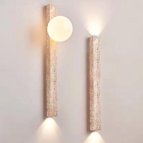 Wabi-Sabi Wandlamp Grotsteen – Retro Creatief voor Gang, Huis en Inrichting, Lampen | Wandlampen, Nieuw, Verzenden