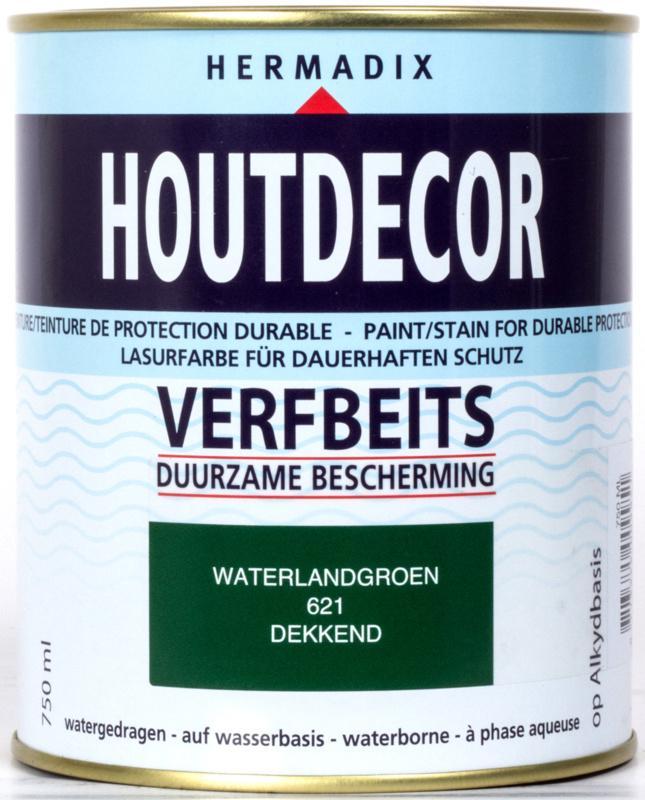 Houtdecor Verfbeits Waterland Groen 621 750 ml, Doe-het-zelf en Verbouw, Verf, Beits en Lak, Nieuw, Ophalen of Verzenden