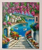 Bruno Bondi (1987) - Sentiero Fiorito sul Mediterraneo, Antiek en Kunst, Kunst | Schilderijen | Klassiek