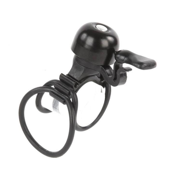 Niet verkeerd bel mini met elastiek zw, Fietsen en Brommers, Fietsaccessoires | Overige Fietsaccessoires, Nieuw, Verzenden